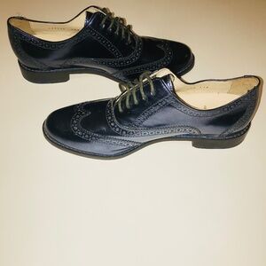 NWOT Cole Haan Skylar Oxford Lace up blue shoes flats Nike Air Technology 6 1/2